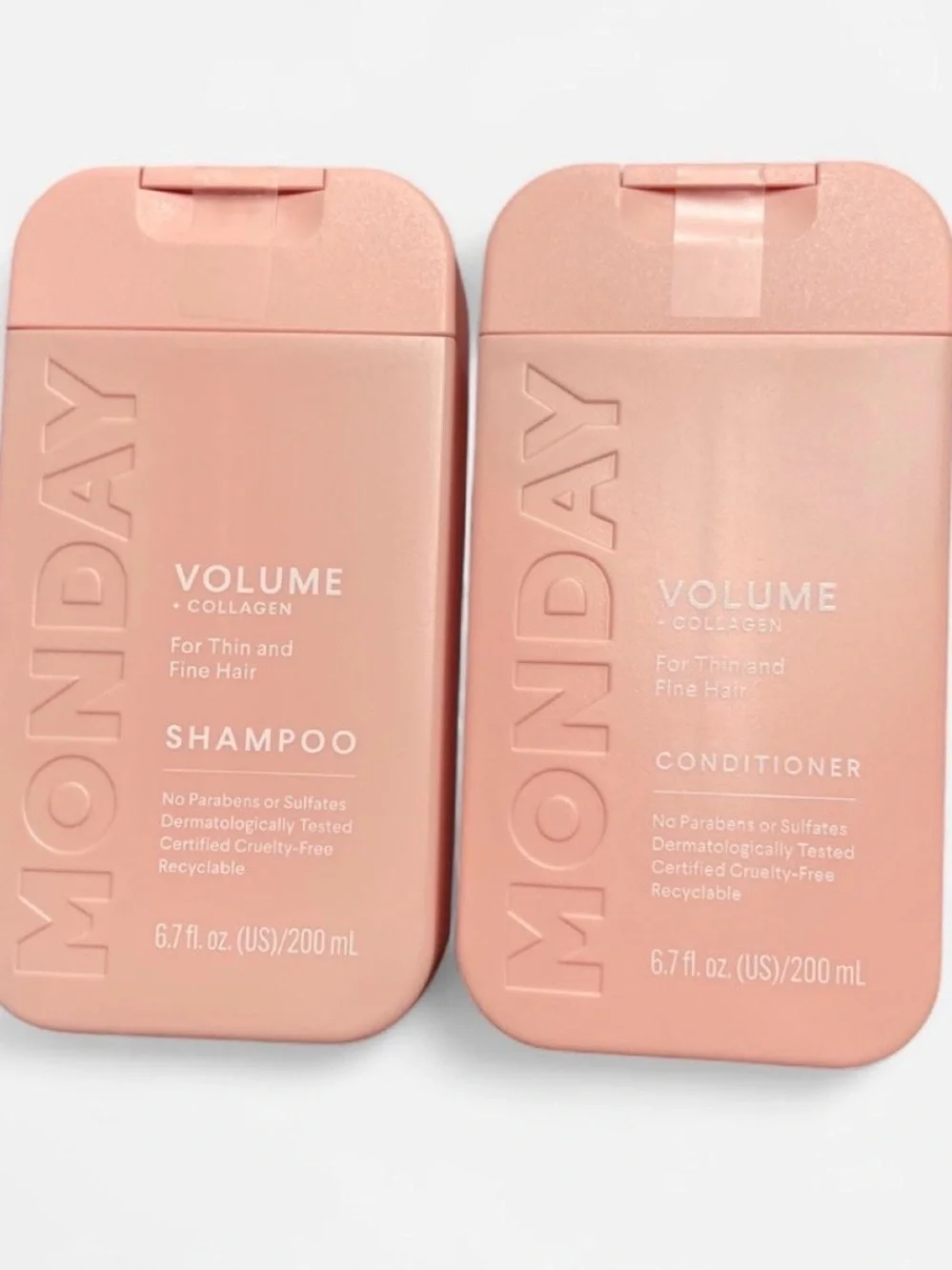 MONDAY Volume + Collagen Shampoo & Conditioner Set – Pink